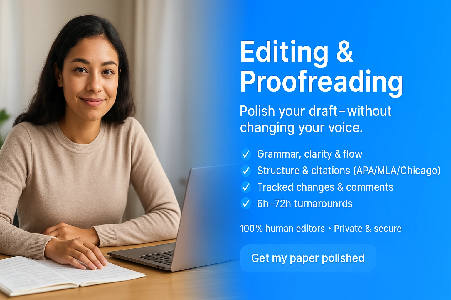 Editing & proofreading for academic papers